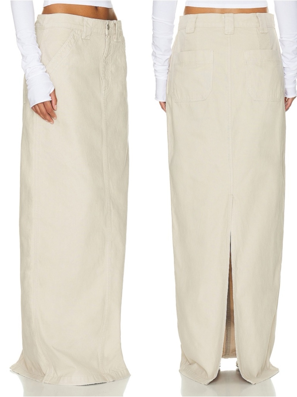 Helsa Workwear Long Skirt Khaki Small - Picture 12 of 12